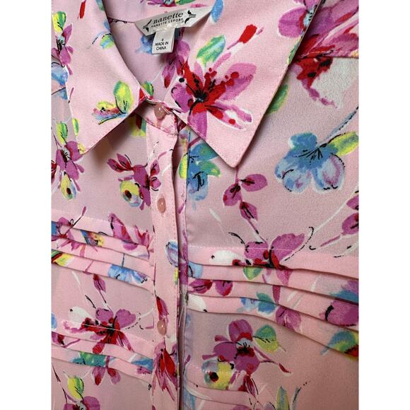 Nanette Lepore Size 6 Button down Floral Dress Western Prairie Rodeo Cottage - Picture 6 of 16